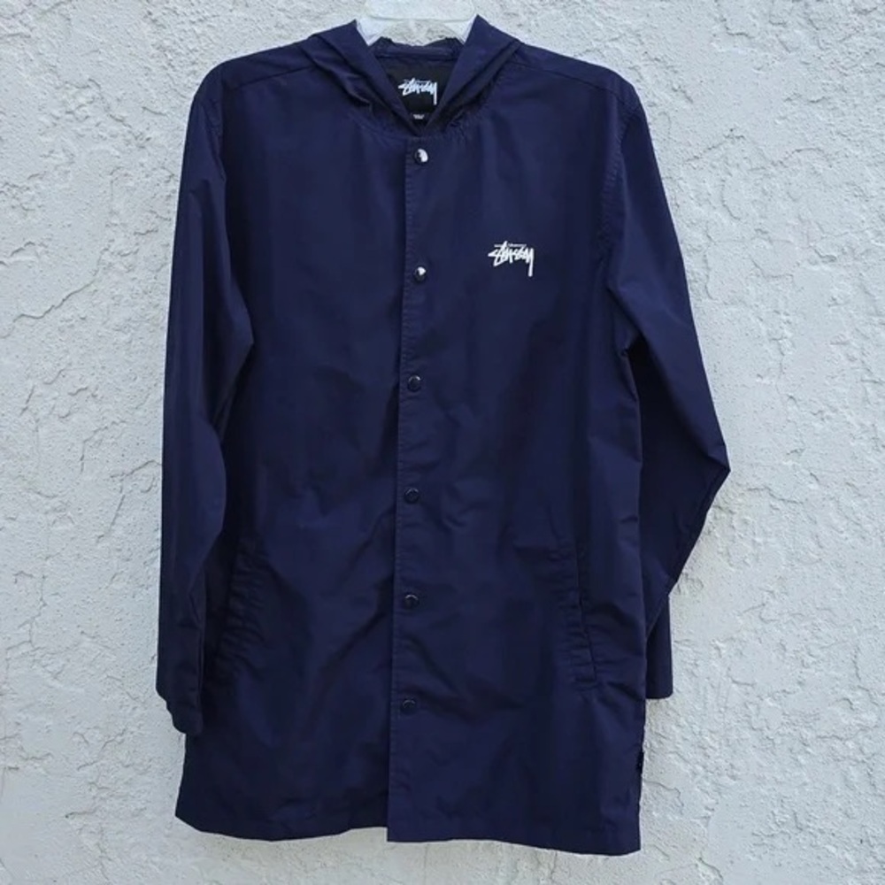 Stussy Long Hooded Windbreaker Jacket